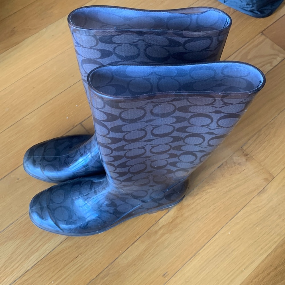 Coach rain boots